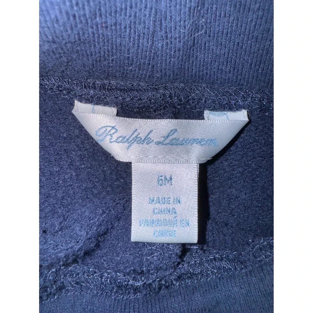 Ralph‎ Lauren infant navy blue joggers with red pony size 6 Months